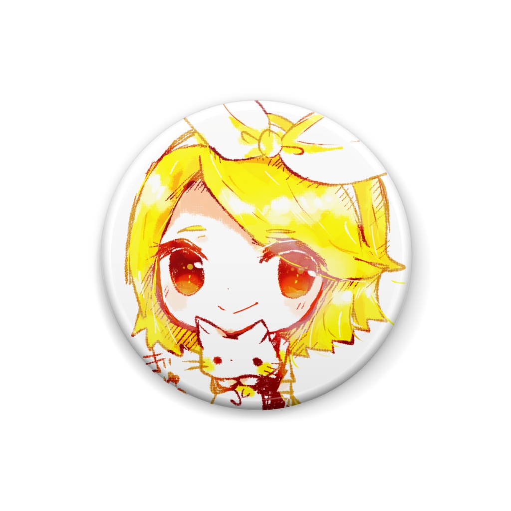 ねこりん　缶バッチ