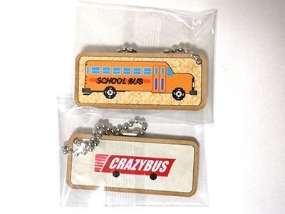 クレイジーバス ウッドキーホルダー