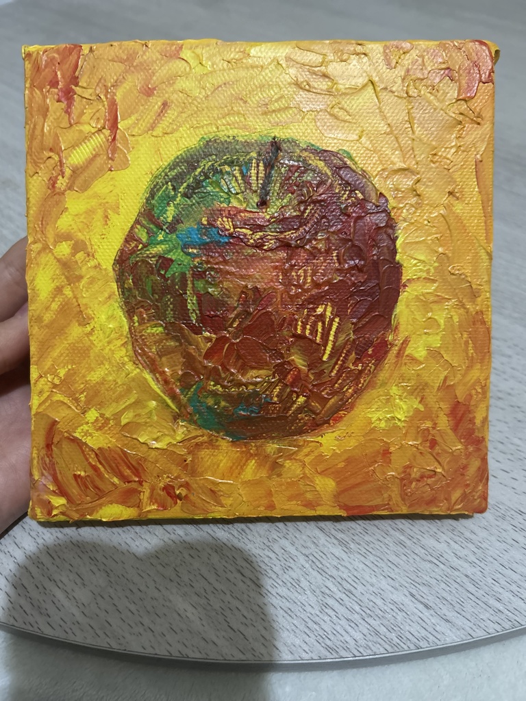 油絵　秋の味覚　習作