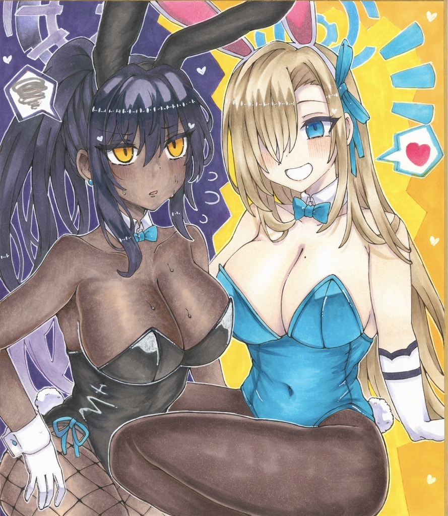 ブルアカ 色紙①〜⑤