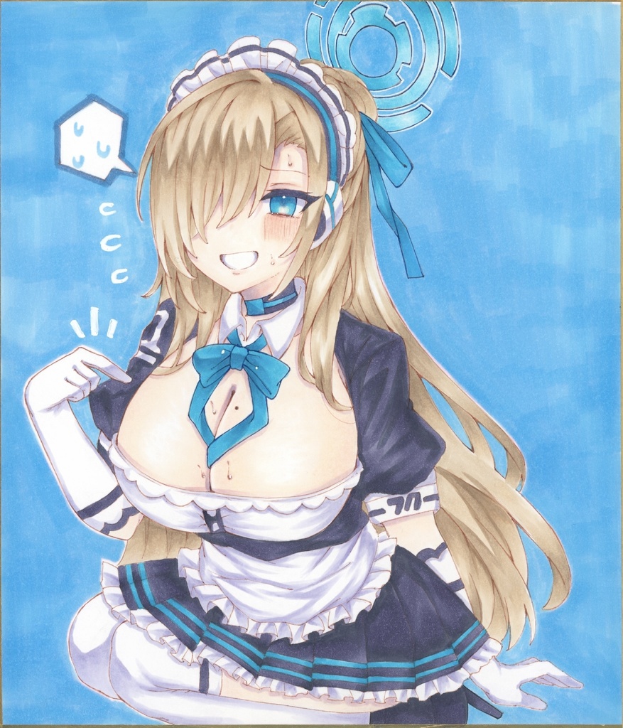 ブルアカ 色紙①〜⑤