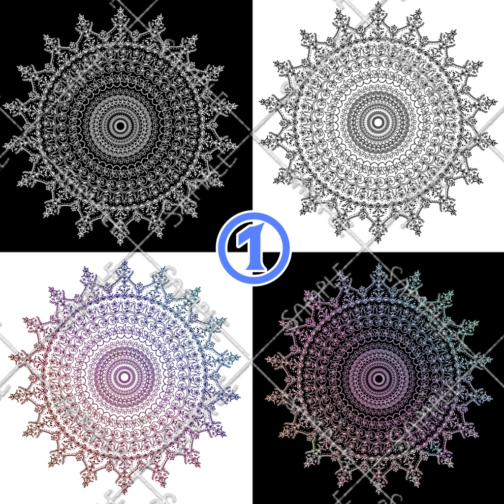 ゆめかわ 円レースセット