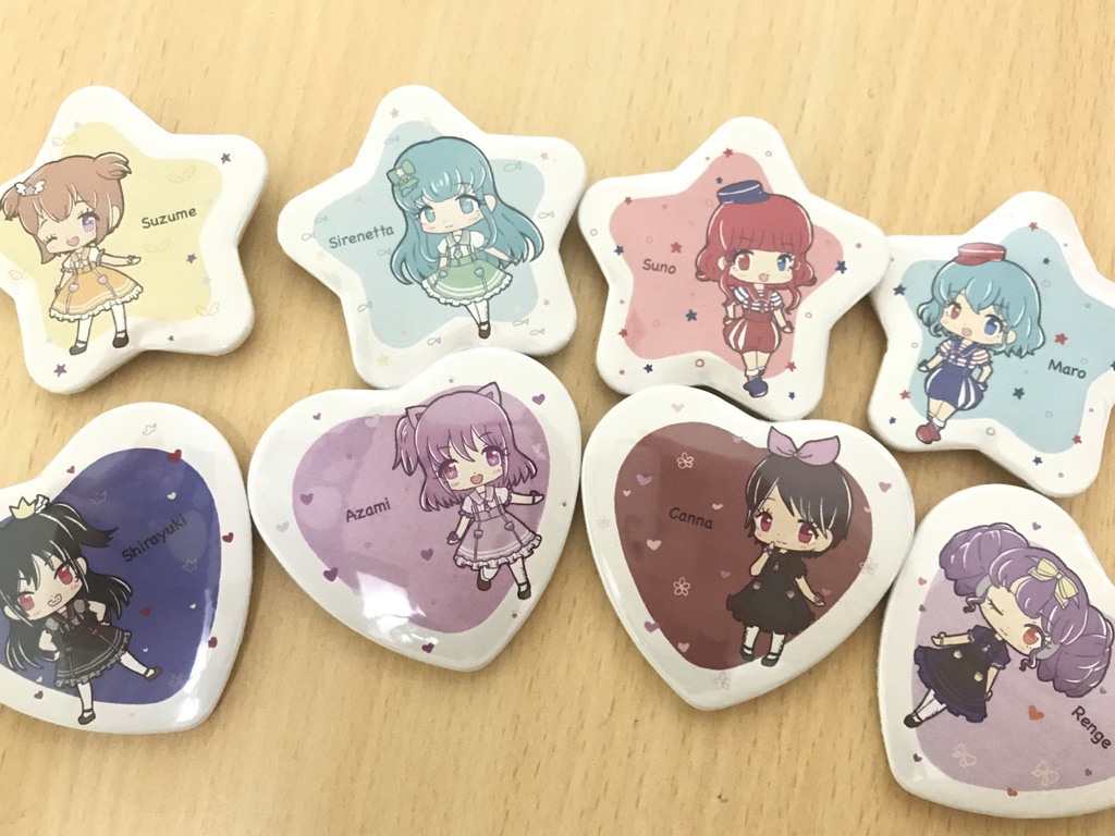 【のぞぷりさん専用】缶バッジ8人セット