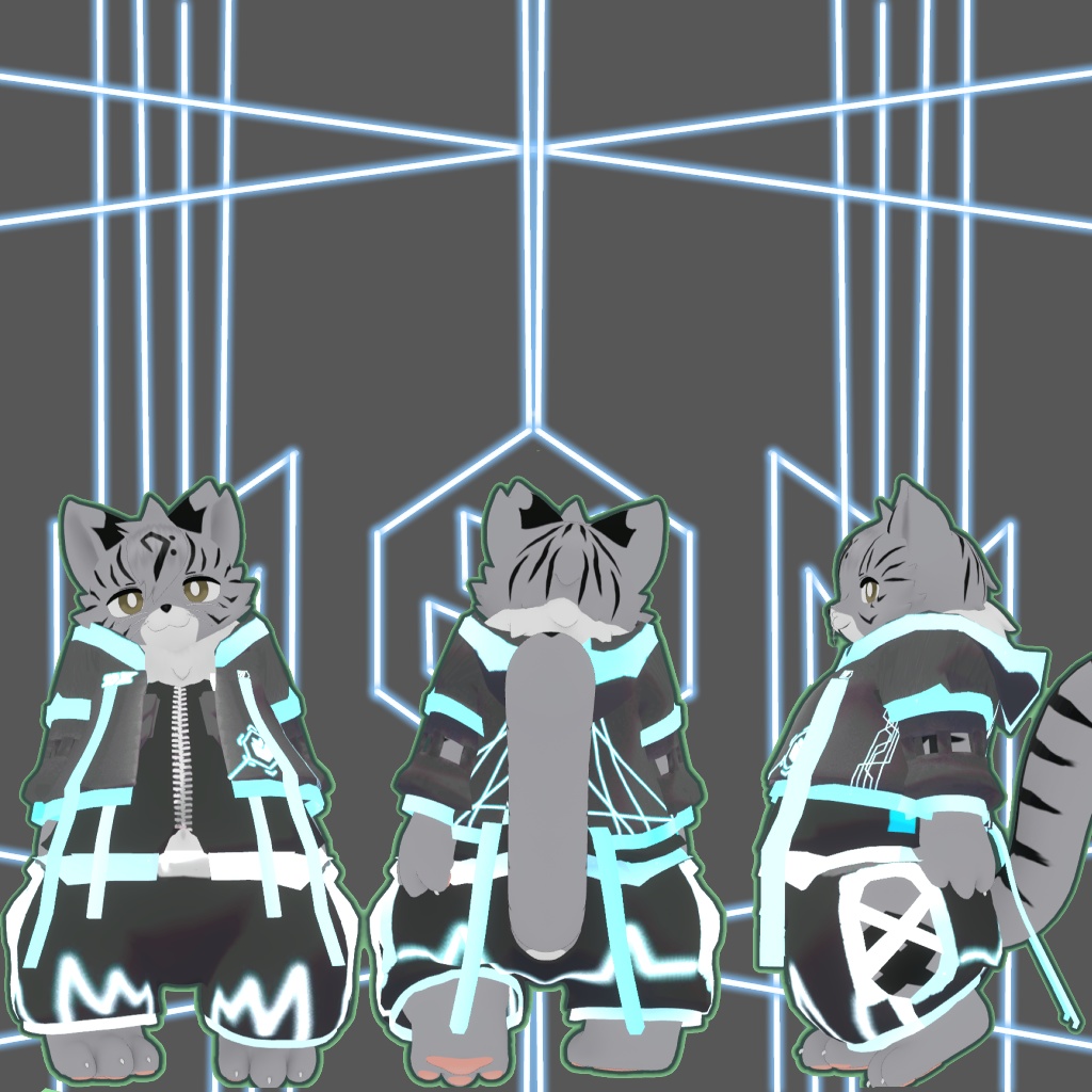 「フラット族」専用衣装-KemoCyber