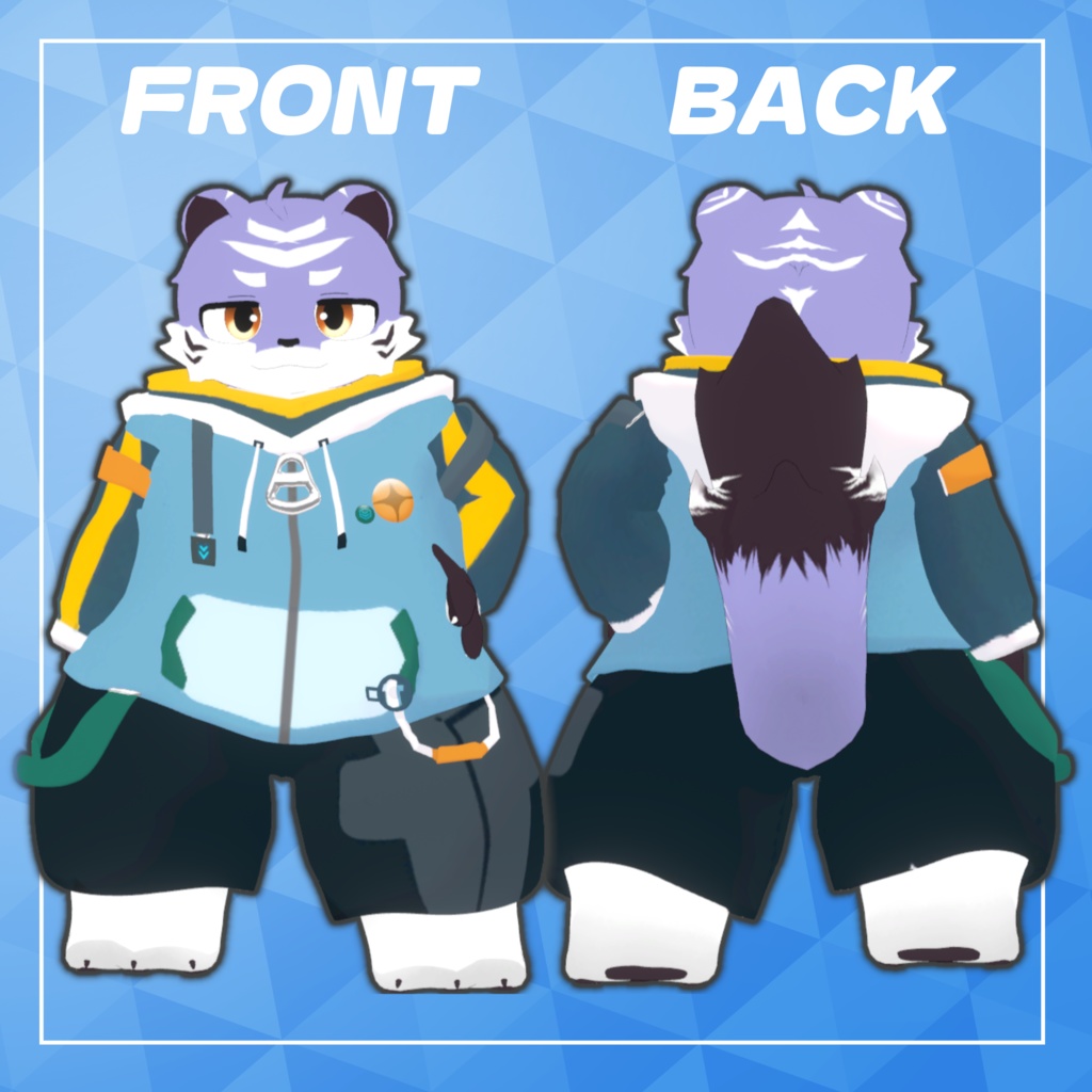 トリル(Tril)【VRChat想定3Dモデル】