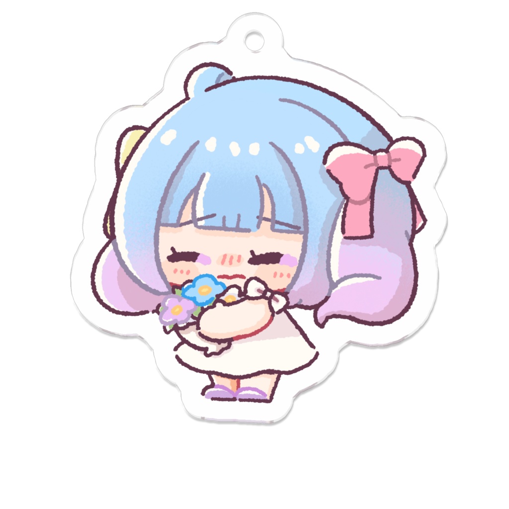 かわいいブーケのアクリルキーホルダー💐