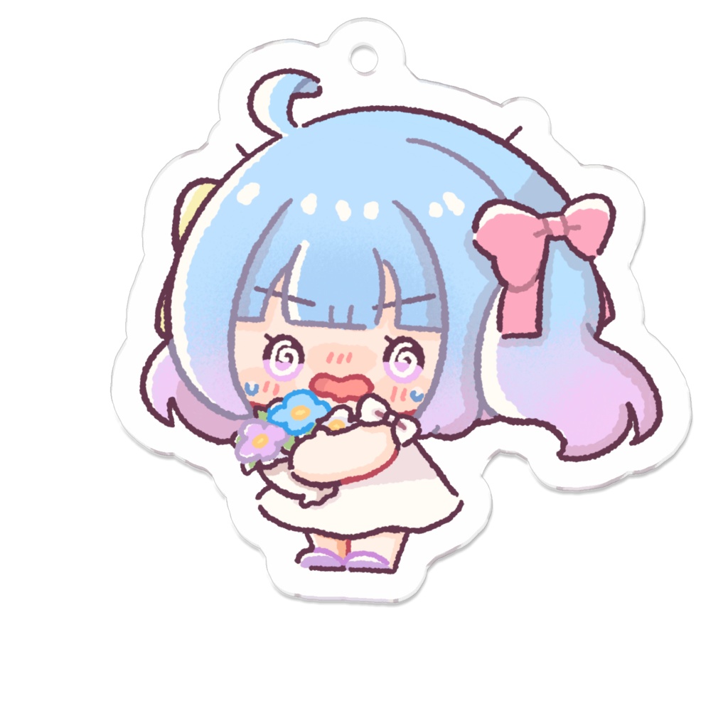 かわいいブーケのアクリルキーホルダー💐
