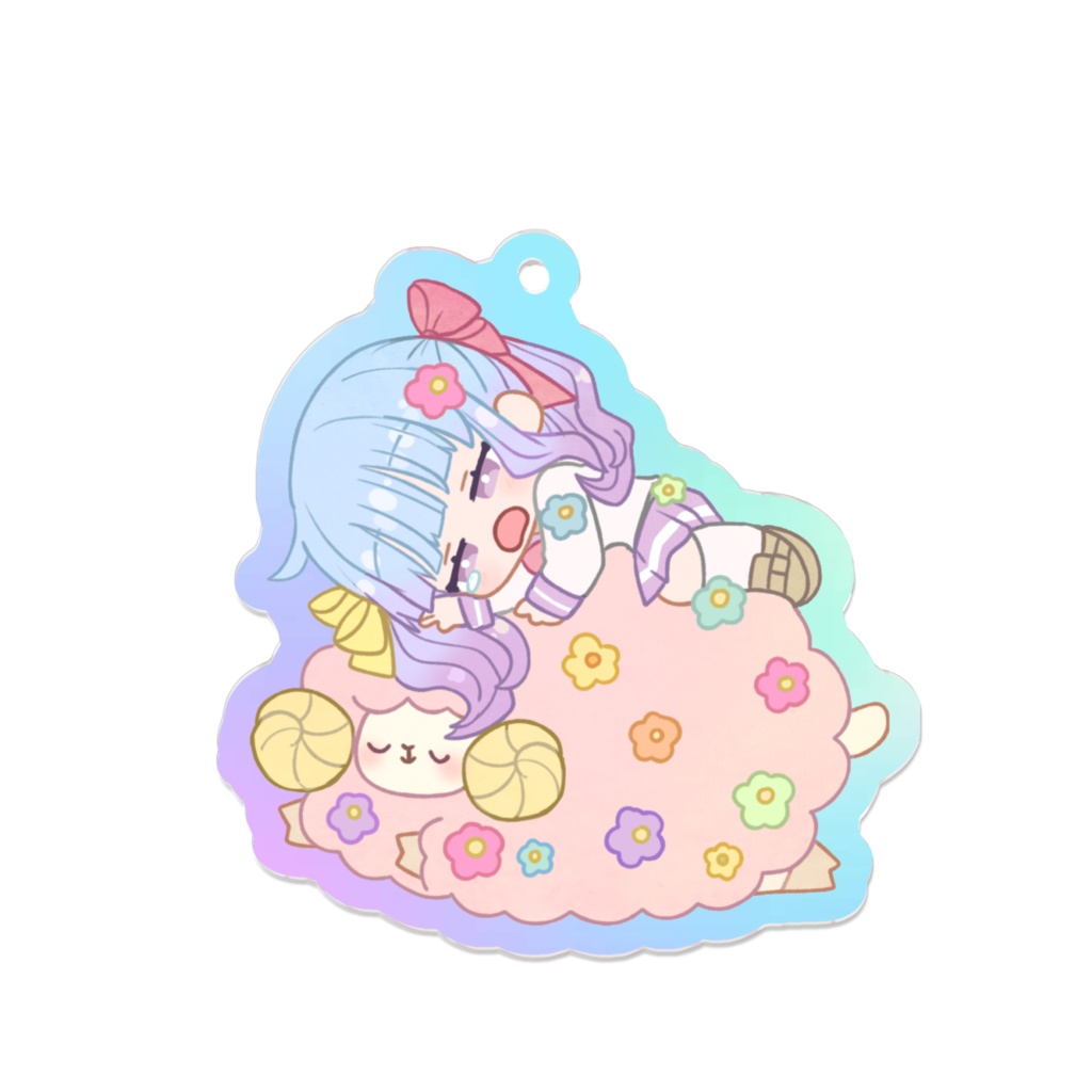 ひつじといっしょ!!オーロラアクリルキーホルダー(ボールチェーン)