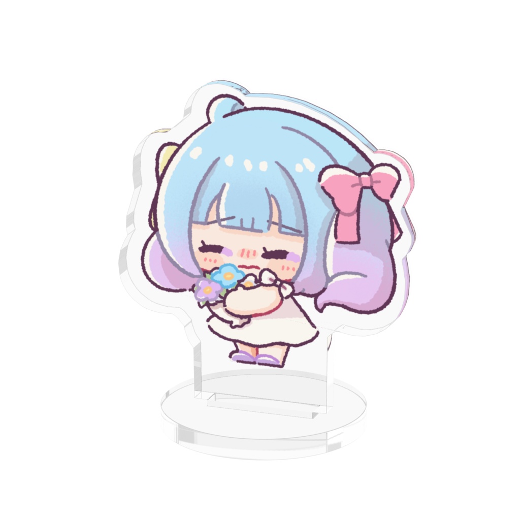 かわいいブーケのアクリルフィギュア💐