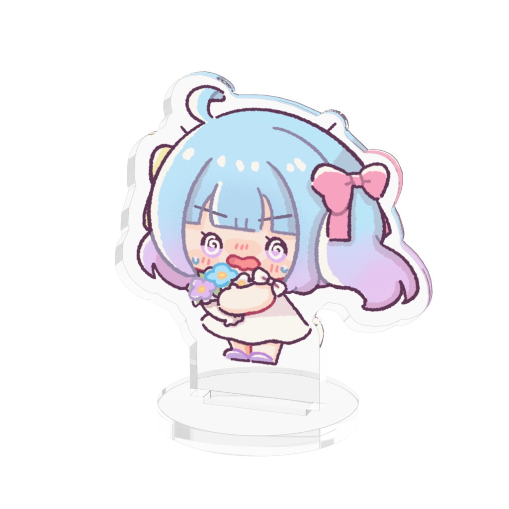 かわいいブーケのアクリルフィギュア💐