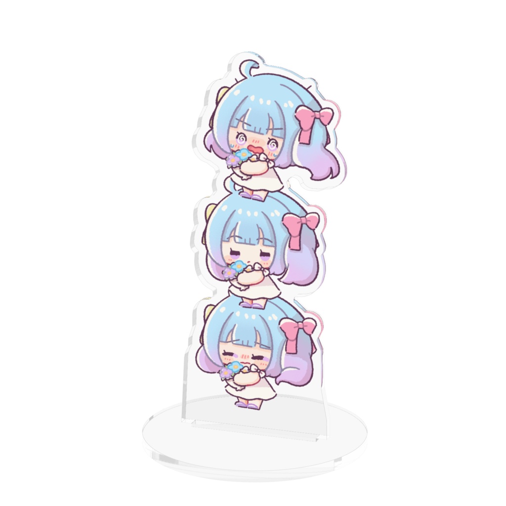 かわいいブーケのタワーアクリルフィギュア💐