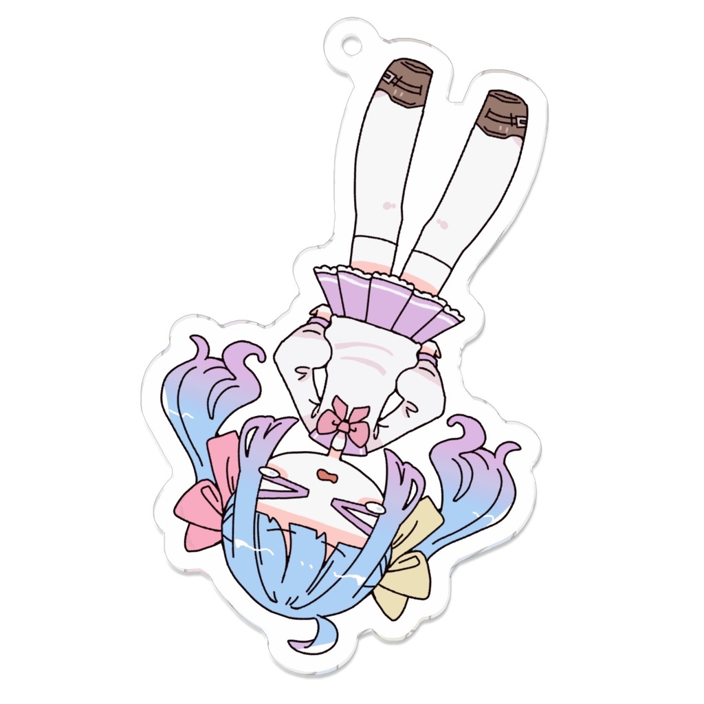 逆さま?てんさいアクリルキーホルダー