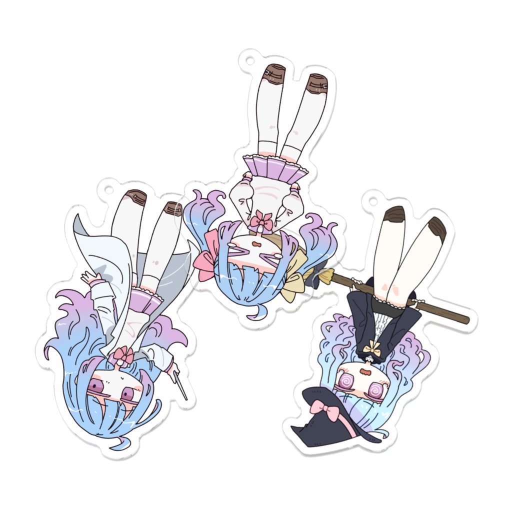 逆さま?てんさいアクリルキーホルダー