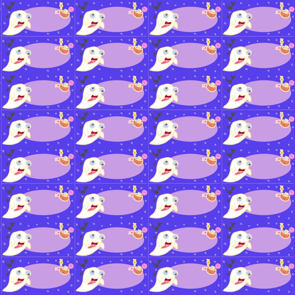 ハロウィン　メッセージカードデジタルペーパー