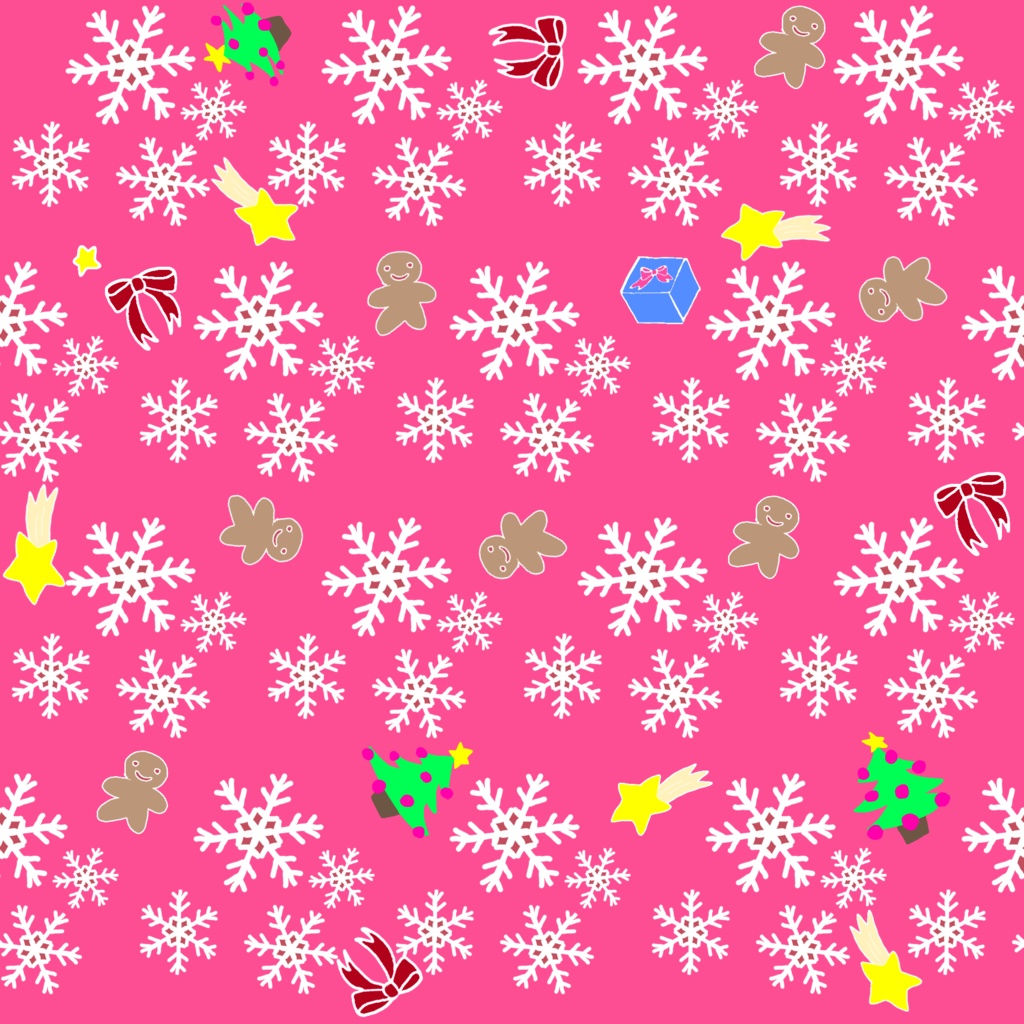 クリスマス　ピンク　デジタルペーパー　