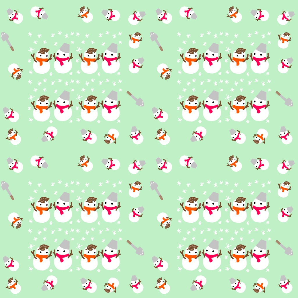 雪だるま　デジタルペーパー