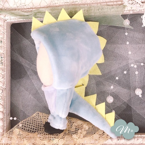 10cmぬいぐるみ用 マカロンブルー/パープル ドラゴン着ぐるみ