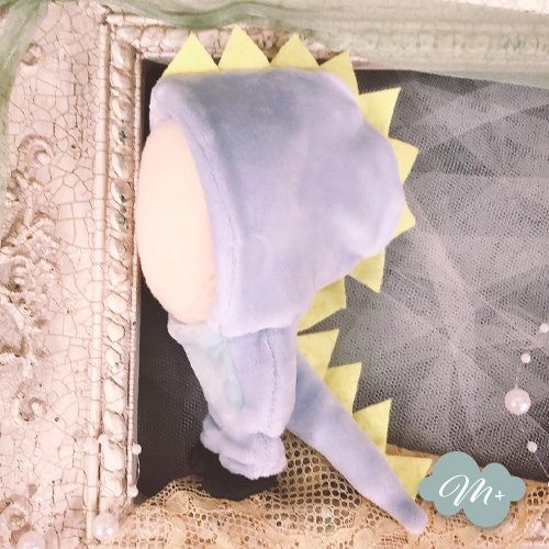 10cmぬいぐるみ用 マカロンブルー/パープル ドラゴン着ぐるみ