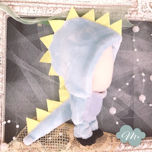 10cmぬいぐるみ用 マカロンブルー/パープル ドラゴン着ぐるみ