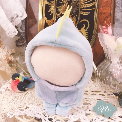 10cmぬいぐるみ用 マカロンブルー/パープル ドラゴン着ぐるみ