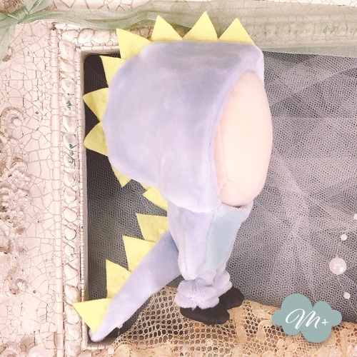 10cmぬいぐるみ用 マカロンブルー/パープル ドラゴン着ぐるみ