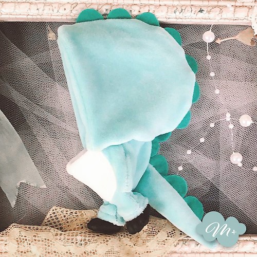 10cmぬいぐるみ用 青緑/薄青緑 丸棘ドラゴン着ぐるみ