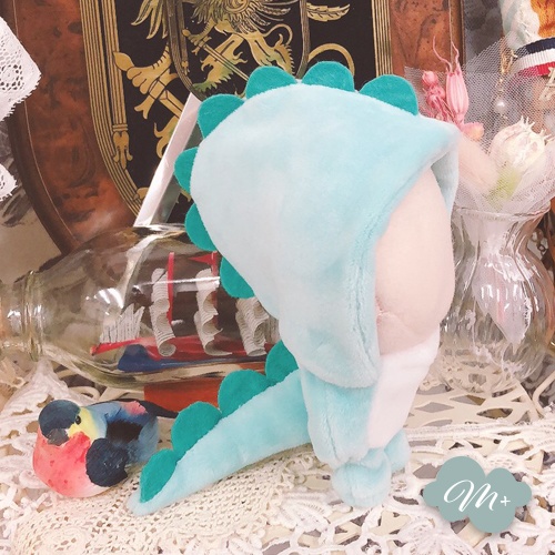 10cmぬいぐるみ用 青緑/薄青緑 丸棘ドラゴン着ぐるみ