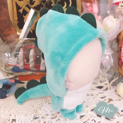 10cmぬいぐるみ用 青緑/薄青緑 丸棘ドラゴン着ぐるみ