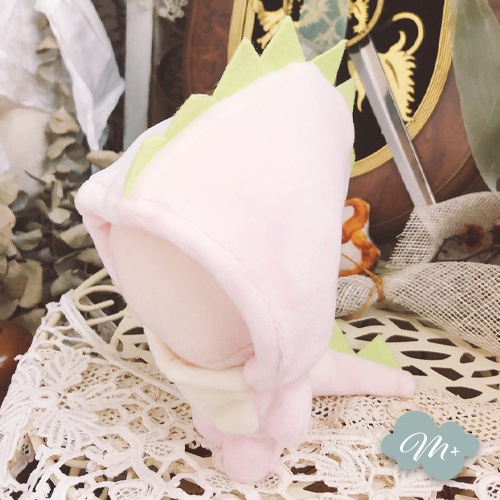 10cmぬいぐるみ用 マカロンピンク ドラゴン着ぐるみ