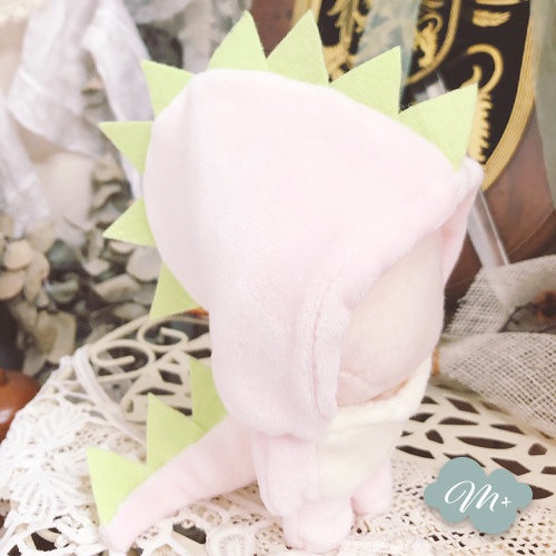 10cmぬいぐるみ用 マカロンピンク ドラゴン着ぐるみ