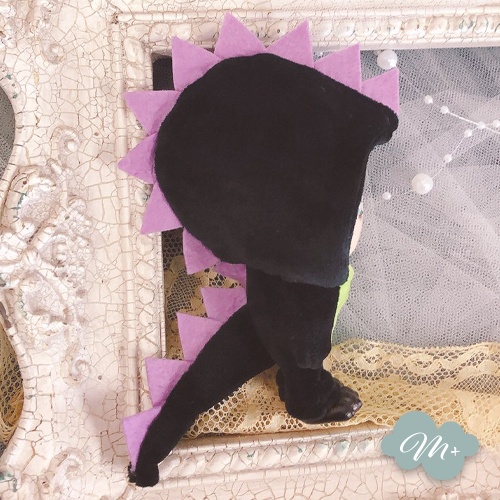 10cmぬいぐるみ用 黒 ドラゴン着ぐるみ