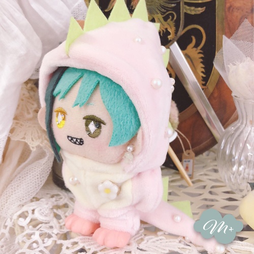 10cmぬいぐるみ用 マカロンピンク苺 ドラゴン着ぐるみ