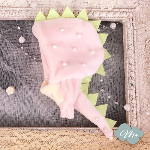 10cmぬいぐるみ用 マカロンピンク苺 ドラゴン着ぐるみ