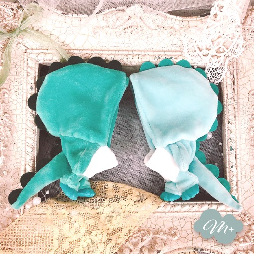 10cmぬいぐるみ用 カイジュウ足(靴) コーラルブルー