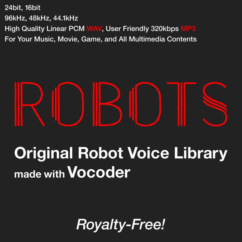 オリジナルロボット音声素材集バンドル「ROBOTS」