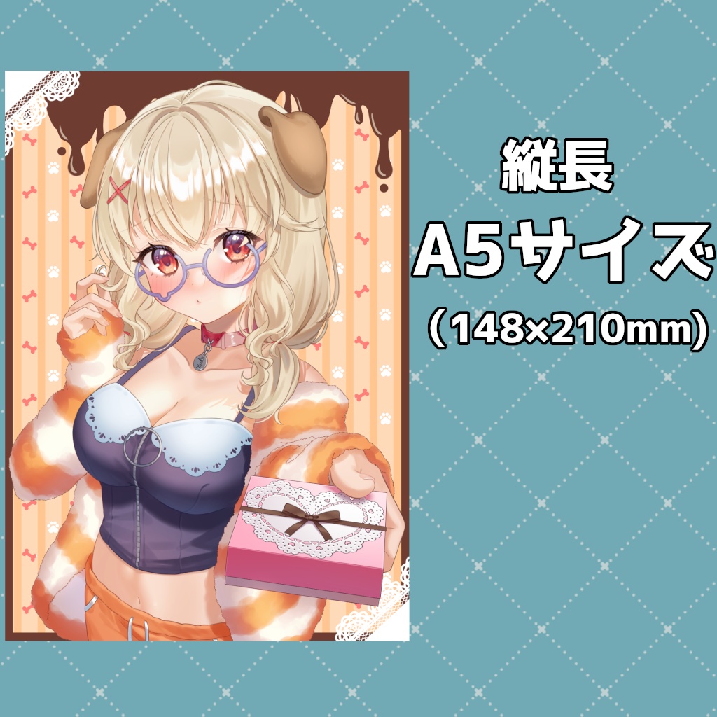 木漏日わんこ バレンタイン記念アクリルプレート