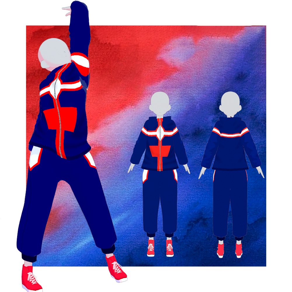 💪✨ VROID 平和のシンボルにインスパイアされたヒーローのコスチューム VROID Peace Symbol Uniform 💪✨