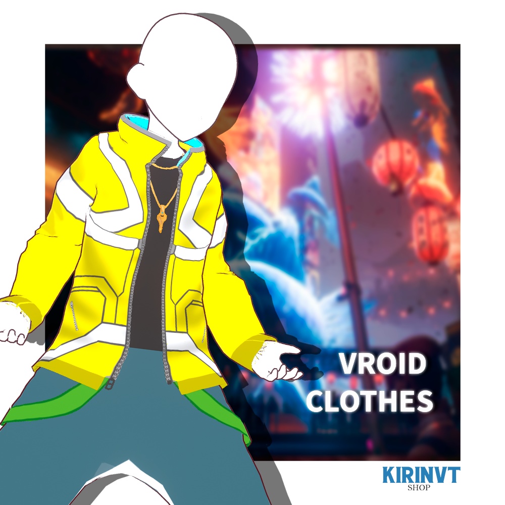 ✨VROID 未来の反逆者の制服！⚡✨ VROID Futuristic Rebel Uniform ⚡✨  