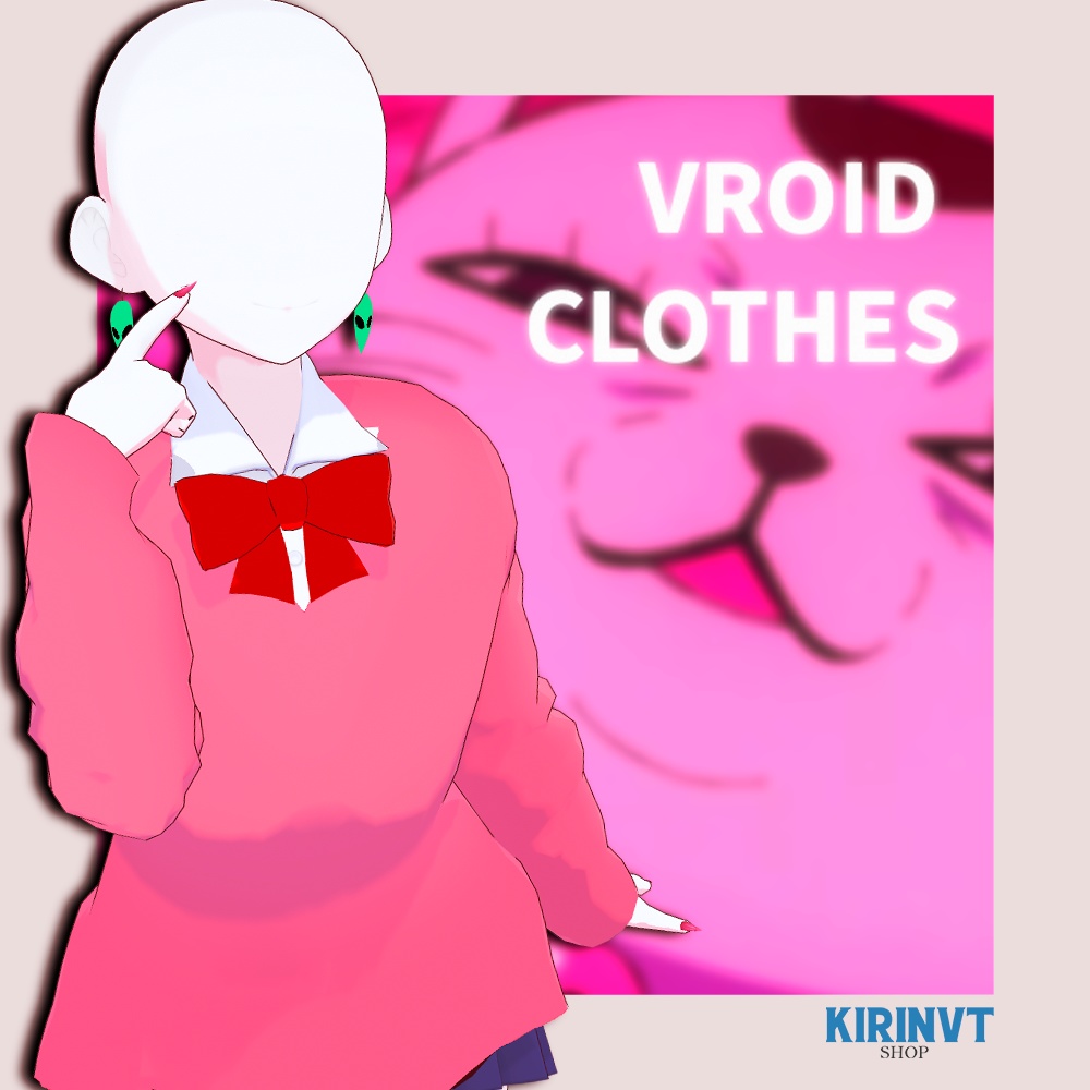 ✨VROID Paranormal Girl Uniform | 超常少女の制服 VRoidモデル用のカスタム衣装  | custom outfit for VRoid models  | Xwear Vroidcustom