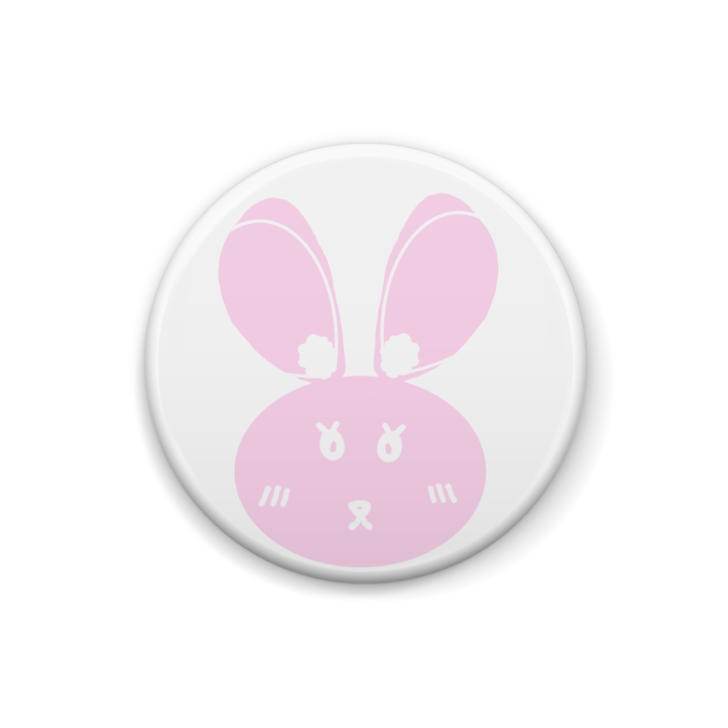 うさぎ缶バッチ