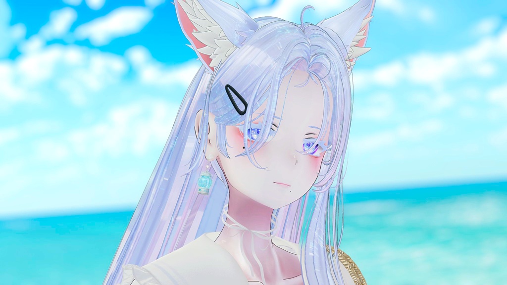 【アニメーション付き】揺れる水面の鳥籠ピアス【8アバター調整済み!】