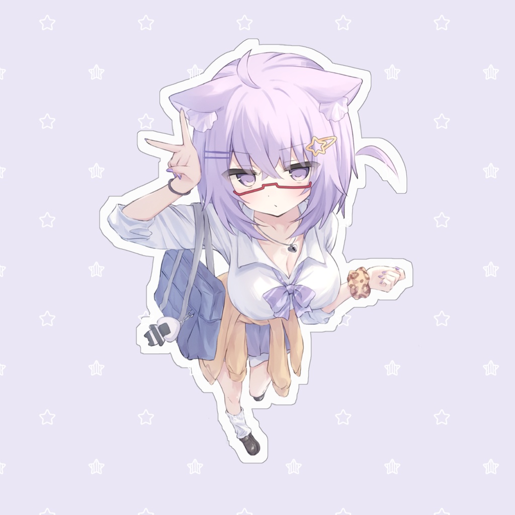 猫又おかゆ おぎゃゆ ステッカー