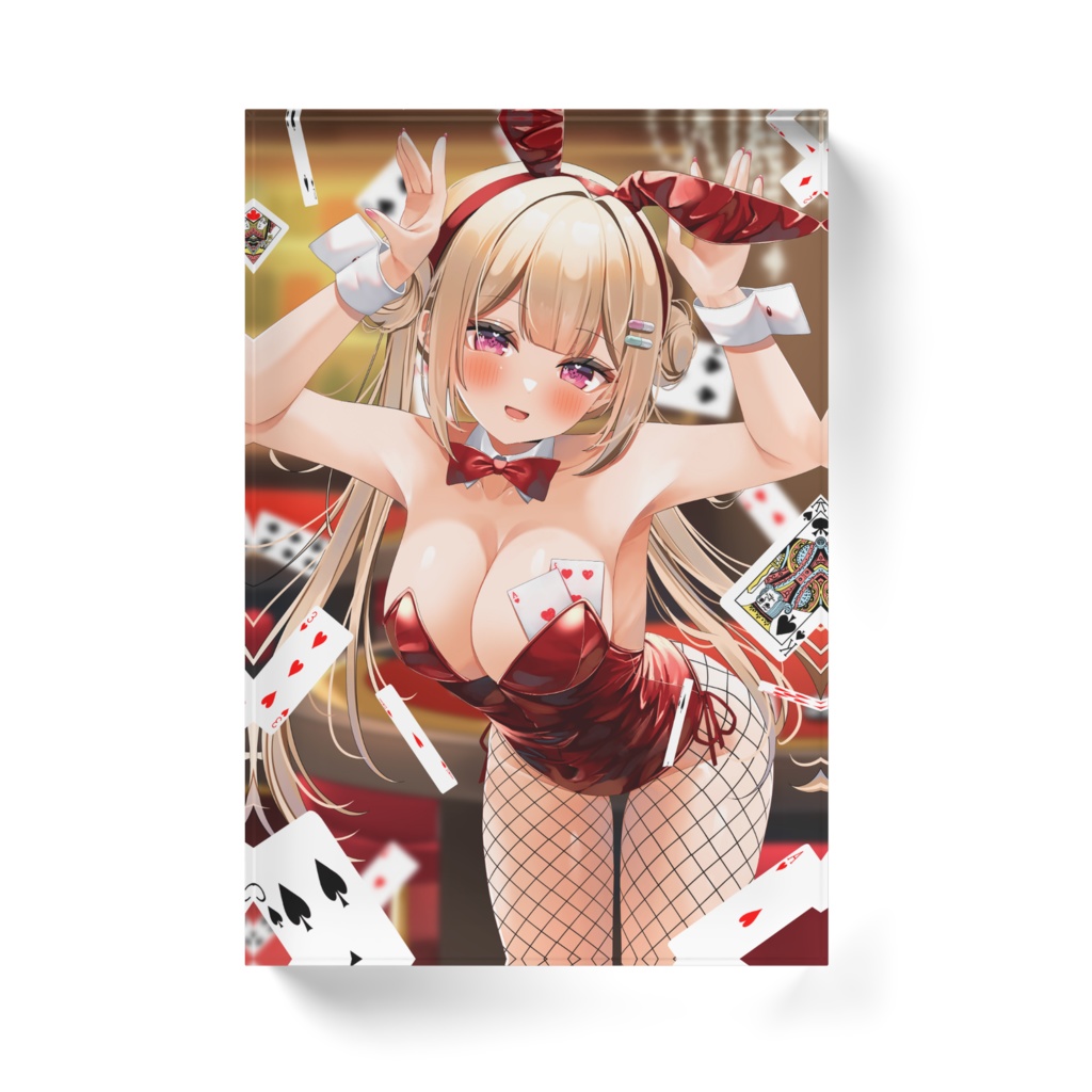 赤バニーアクリルブロック👯♀️🩷