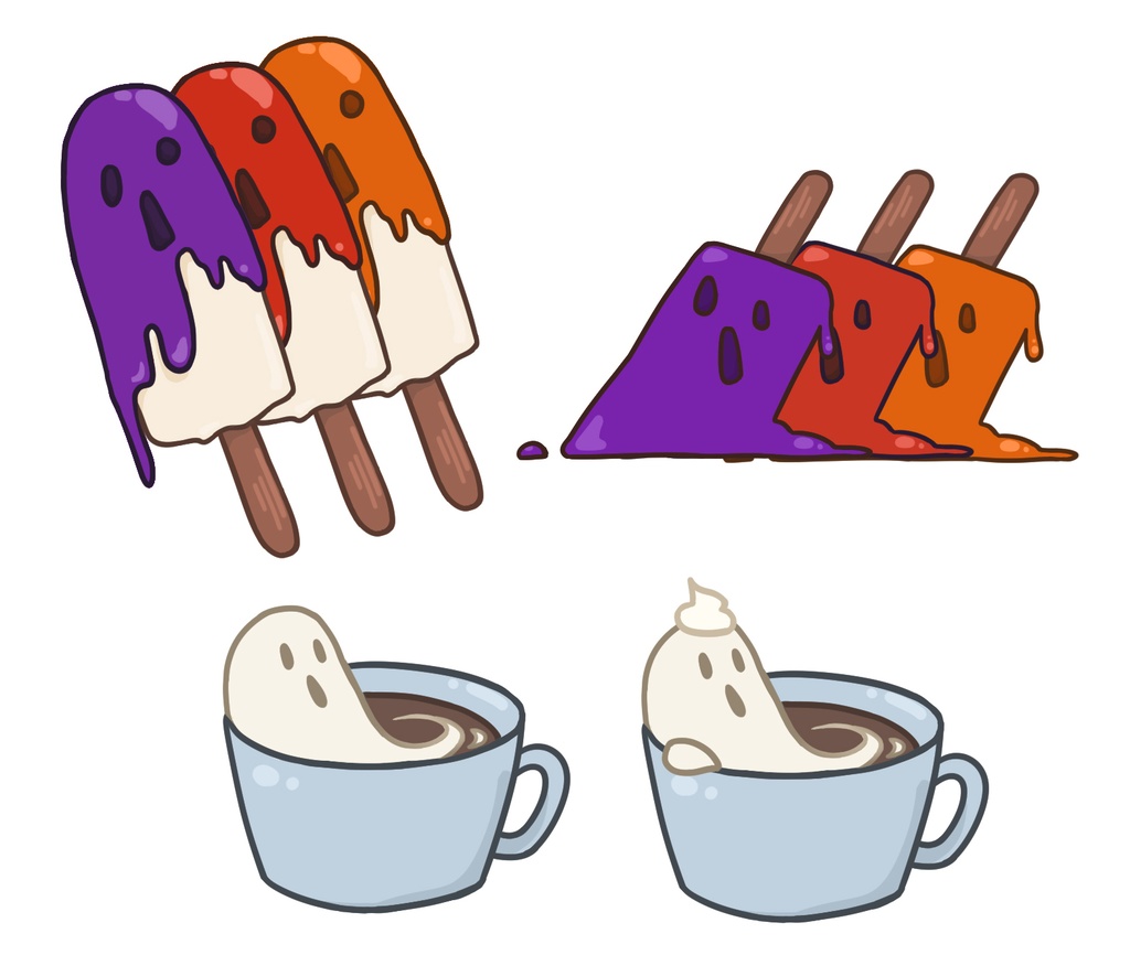 【無料素材】ハロウィンデザート