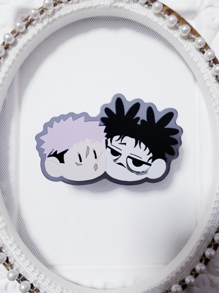 仲良し兄弟（アクリルバッジクリップ）