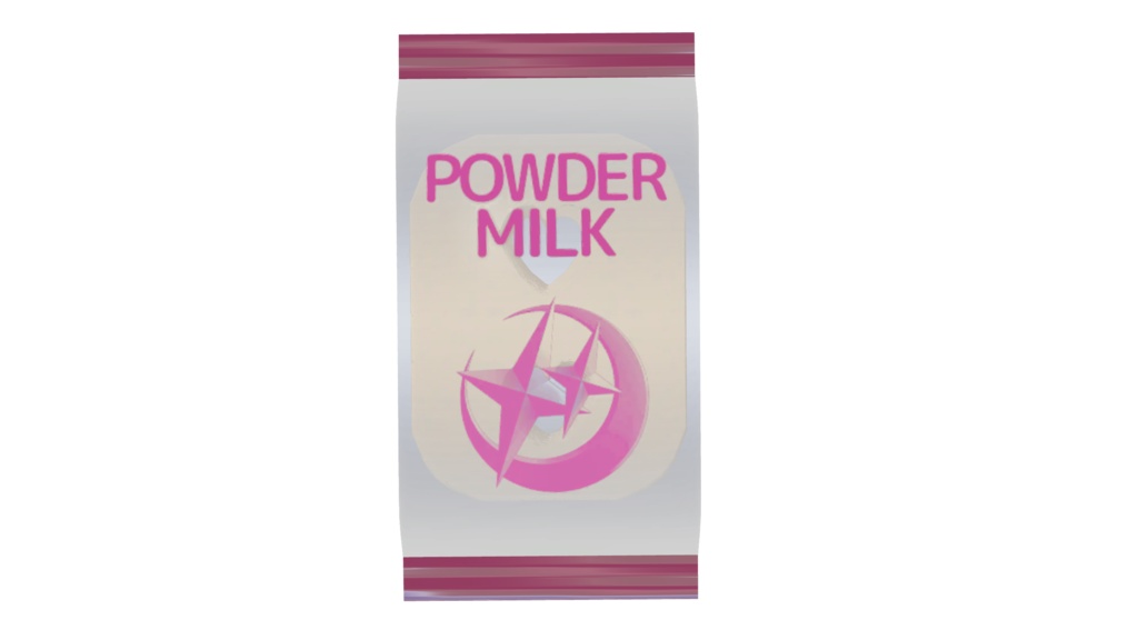 夢魔の粉ミルク【3Dモデル】