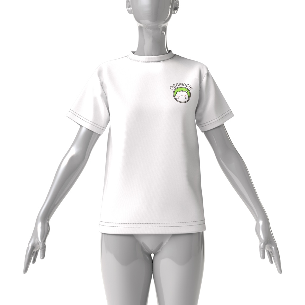 おばもち ミニシルエットTシャツ