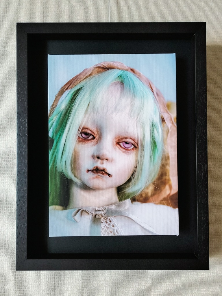 夏目羽七海 作 球体関節人形「ラフリルネ」写真キャンバスプリント