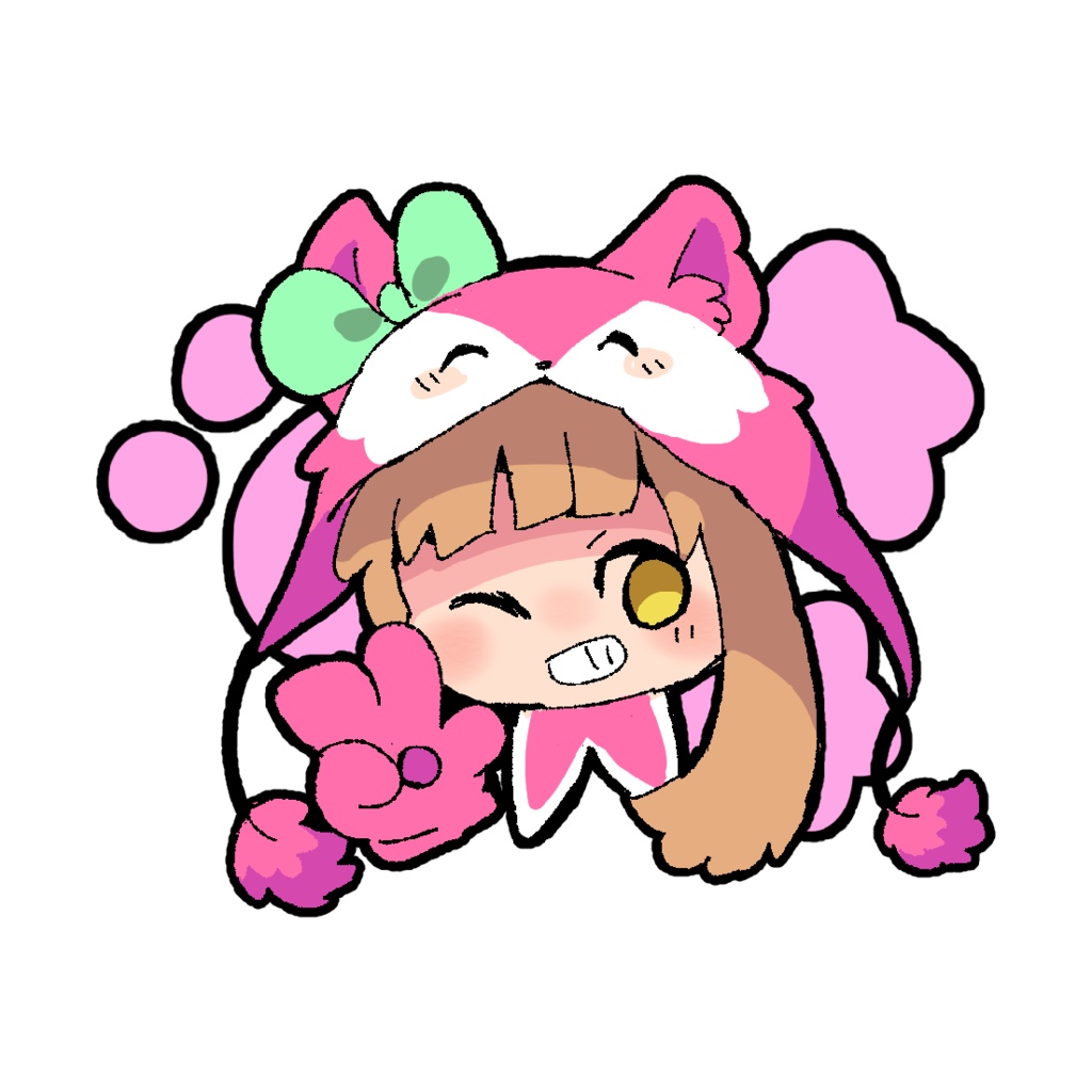 おおかみになステッカー
