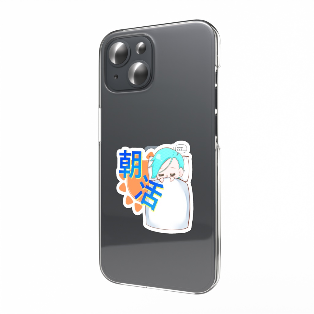 【葵叶社長】朝活スマホステッカー 